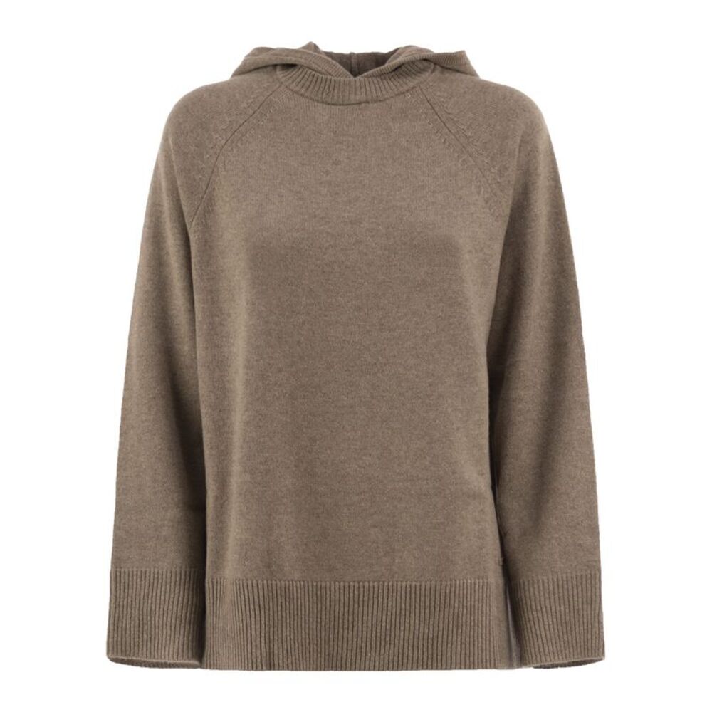 Max Mara Women Mxmefebo - Pure Cashmere Hooded Jumper